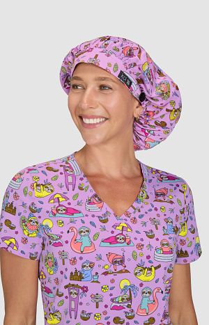 Bouffant Scrub Cap Sloth