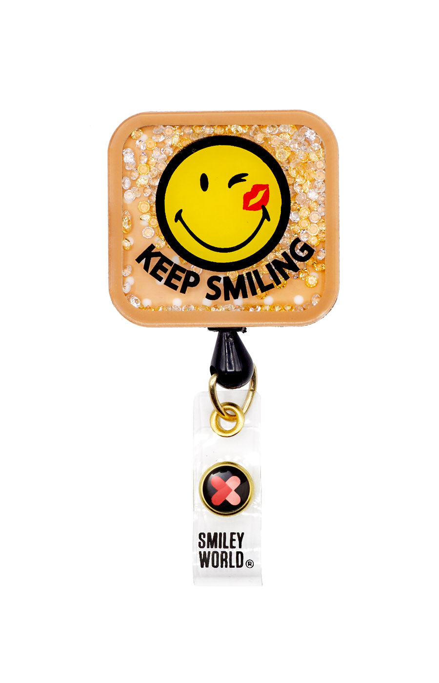 Smiley World Shaker Badge Smiling Bandaid