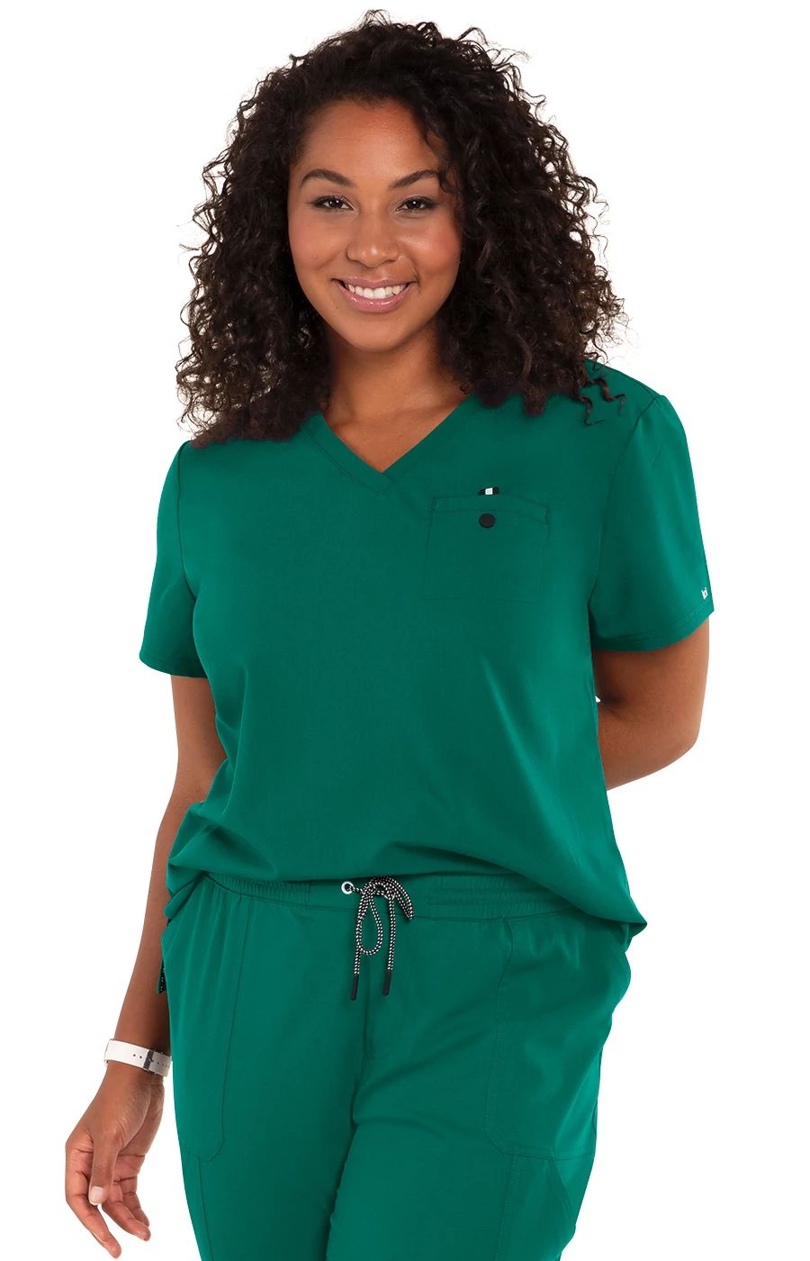 Hunter green scrub dress best sale