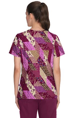 KOI Women's Justine Button-Front Scrub Top Longer Length, Camel, X-Small :  : Clothing, Shoes & Accessories